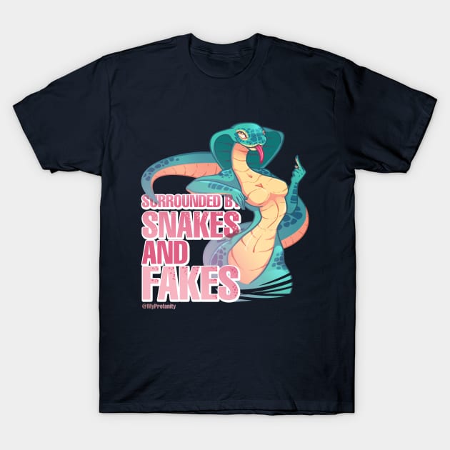 Snake - Drawlloween2018 T-Shirt by myprofanity